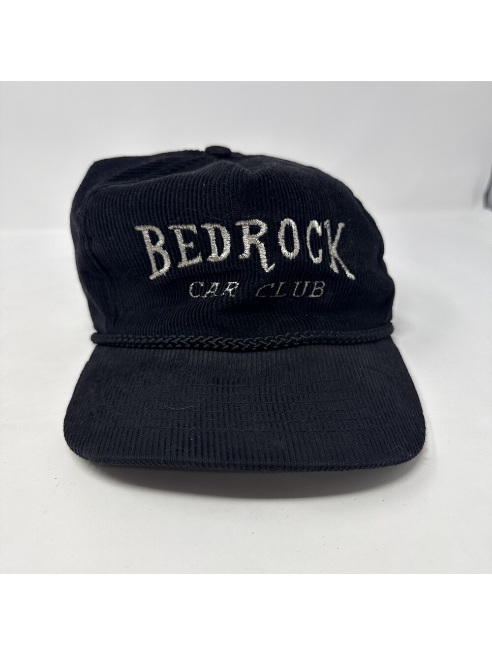 Bed Rock Car Club Soft Black Hat Adjustable